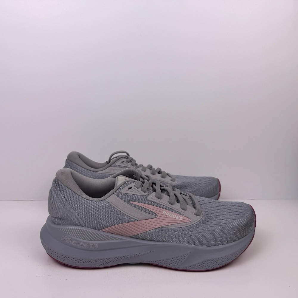 Brooks Adrenaline GTS 24 Running Shoes Women's Size 8.5 Narrow (2A) Grey Pink